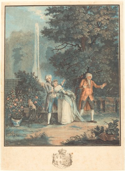Colin-maillard da Louis Le Coeur after Nicolas Lavreince