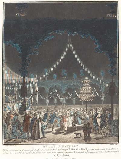 Ballo della Bastiglia da Louis Le Coeur and Jacques François Joseph Swebach Desfontaines