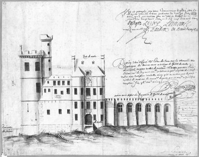 Facciata di Porte e Hotel de Nesle, 1662 da Louis Le Vau