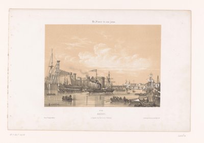 Vista sul porto e il castello di Brest da Louis Le Breton