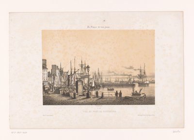 Vista del porto di Cherbourg da Louis Le Breton