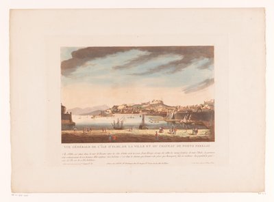 Veduta di Portoferraio (Vedute di città in Italia, Spagna ed Egitto) da Louis Lecoeur