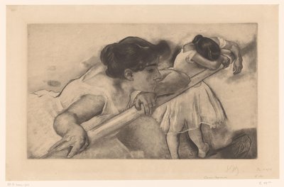 Due ballerine alla sbarra da Louis Legrand (signed by artist)