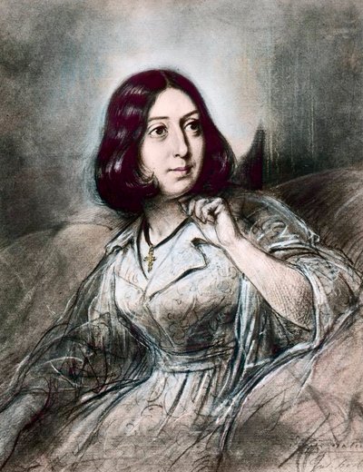 Ritratto di George Sand dopo Louis Leopold Boilly da Louis Leopold (after) Boilly