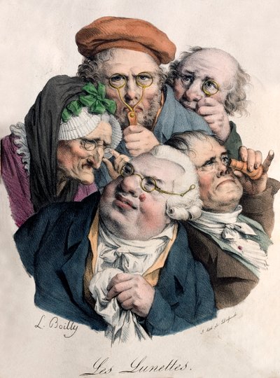 Occhiali da Louis Leopold (after) Boilly