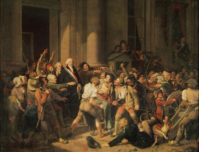 Atto di coraggio di Monsieur Defontenay, sindaco di Rouen, 29 agosto 1792 da Louis Leopold Boilly