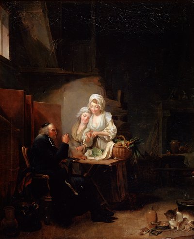 Un vecchio curato, fine 1780 da Louis Leopold Boilly