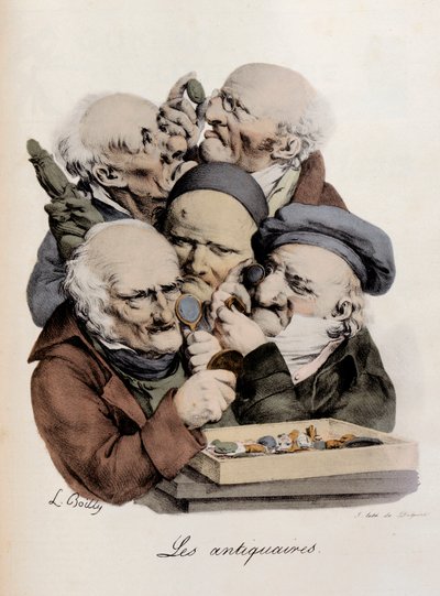 Antiquariato, incisione di Louis-Leopold Boilly da Louis Leopold Boilly