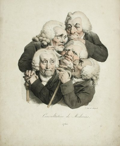 Consultazione dei medici, 1823 da Louis Leopold Boilly