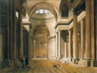 Interno del Pantheon a Parigi da Louis Leopold Boilly