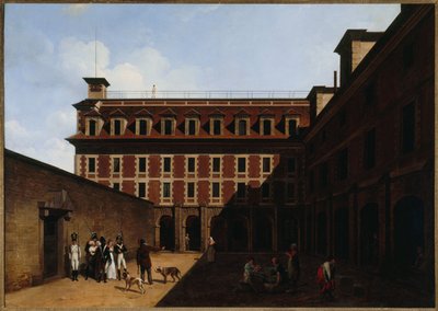 La prigione delle Madelonnettes, rue des Fontaines, ca. 1810 da Louis Leopold Boilly
