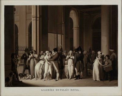 Le Gallerie del Palais Royal, 1809 da Louis Leopold Boilly
