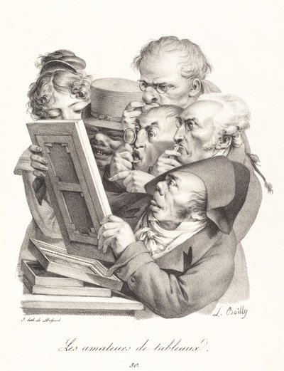 Gli amanti dei quadri da Louis Leopold Boilly