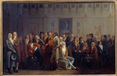 Incontro di Artisti nel Laboratorio del Pittore Jean Baptiste Isabey da Louis Leopold Boilly
