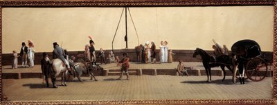 Passaggio del Pont Royal a Parigi da Louis Leopold Boilly