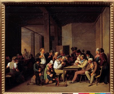 Giocatori in un cabaret da Louis Leopold Boilly