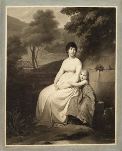 Ritratto di Thérèsa Tallien e sua figlia in un parco da Louis Leopold Boilly