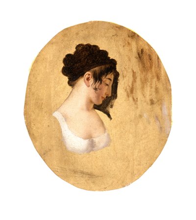 Profilo della testa di una giovane donna, c.1794 da Louis Leopold Boilly