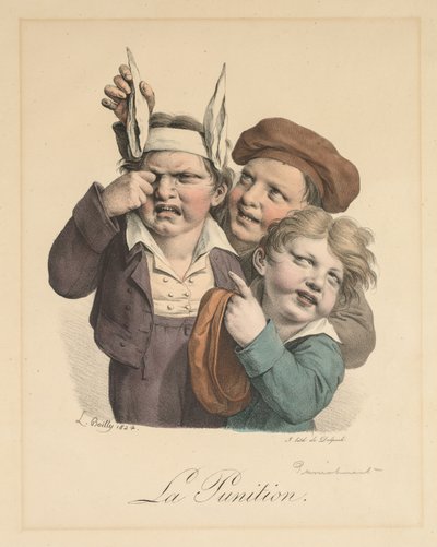 Punizione, 1821 da Louis Leopold Boilly