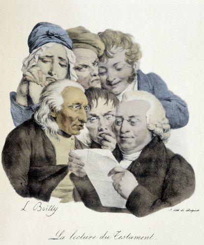 Lettura del testamento da Louis Leopold Boilly