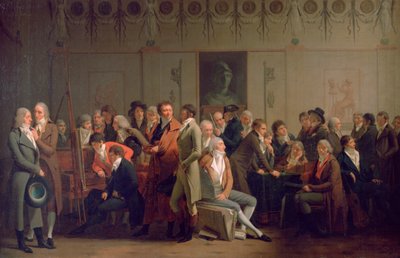 Riunione di artisti nello studio di Isabey, 1798 da Louis Leopold Boilly