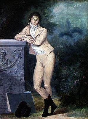 Autoritratto in un giardino da Louis Leopold Boilly