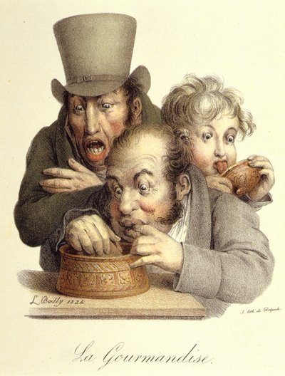 I sette peccati capitali: Gola di Boilly da Louis Leopold Boilly