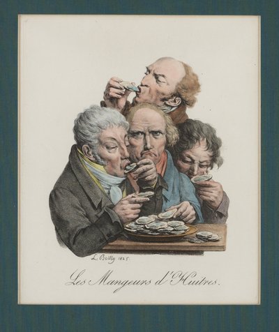 Mangiare ostriche, 1825 da Louis Leopold Boilly