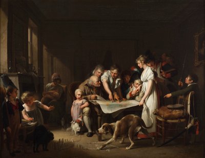 La lettura del bollettino del Grande Esercito da Louis Leopold Boilly