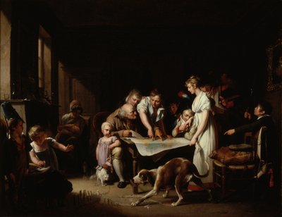 La lettura del Bollettino della Grande Armata da Louis Leopold Boilly