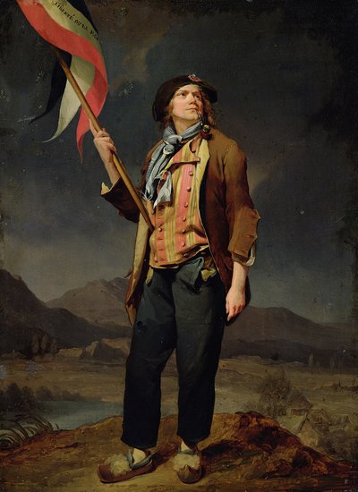Il Cantante Chenard, come un Sans-Culotte da Louis Leopold Boilly