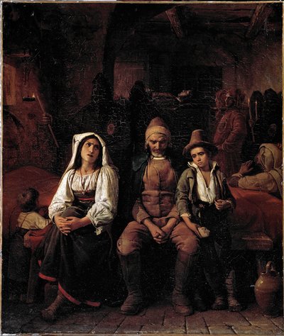 Funerale nella campagna romana da Louis Leopold Robert