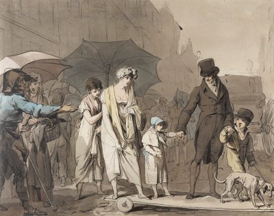 Louis-Léopold Boilly - Pedaggio urbano da Louis Leopold Boilly