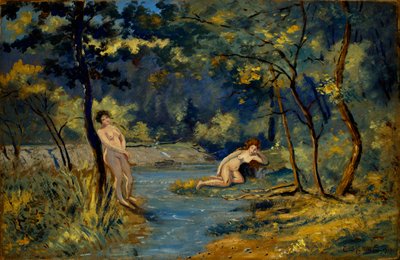 Ninfe in piedi e sdraiate da Louis M. Eilshemius