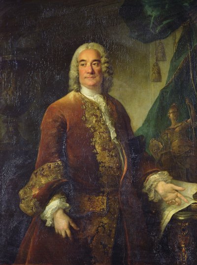 Charles-Francois-Paul Lenormant Tournehem (1684 - 1751), direttore degli edifici reali, c.1750 da Louis Tocqué