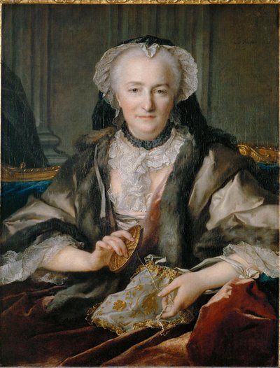 La signora Dange che fa i nodi - La signora Dange che ricama ... da Louis M. Tocque