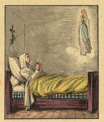 Bernadette Soubirous (1844-1879) - Incisione da 