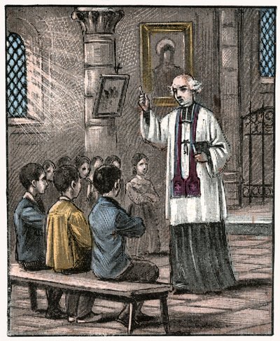 Prima comunione, c.1880 da Louis Maitrejean