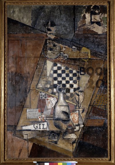 Natura morta con scacchiera da Louis Marcoussis