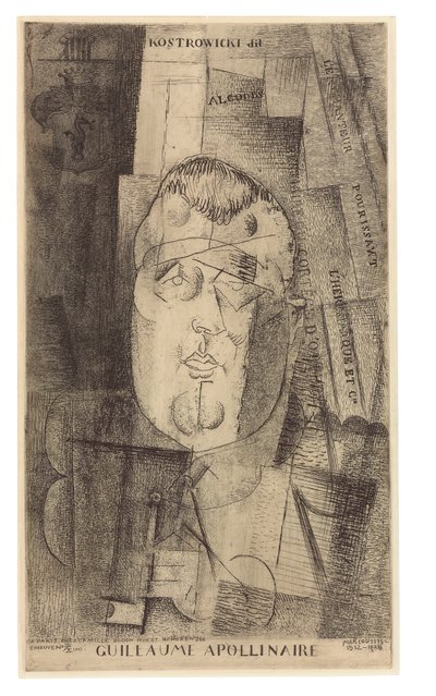 Ritratto di Guillaume Apollinaire da Louis Marcoussis