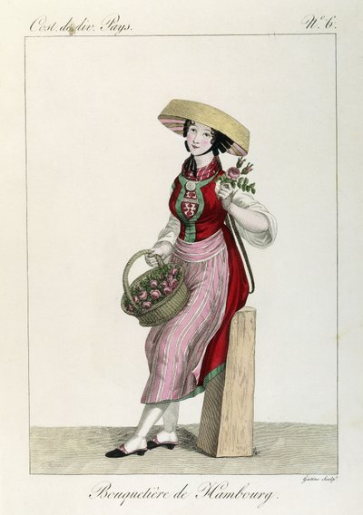 Costume delle donne di Amburgo da Louis Marie (after) Lante