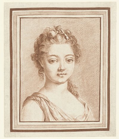 Busto di una giovane ragazza da Louis Marin Bonnet (attributed to)