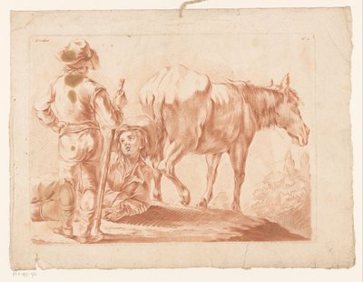 Due ragazzi con un cavallo da Louis Marin Bonnet (possibly)