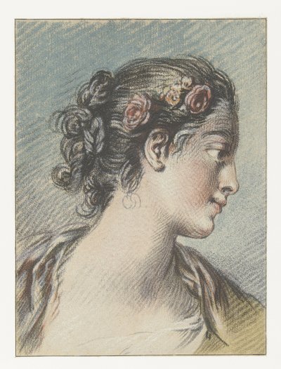Busto di una giovane donna da Louis Marin Bonnet