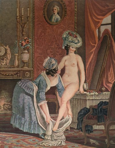 La toilette, bagno, c1765-1790, 1913 da Louis Marin Bonnet