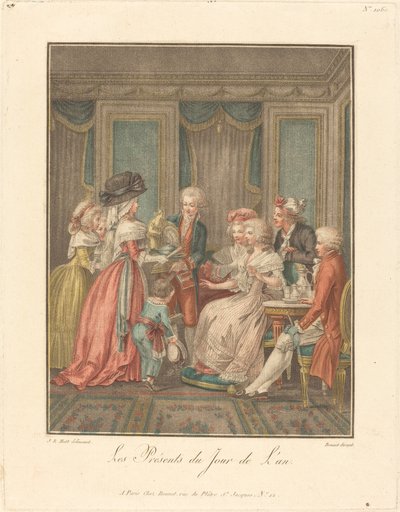 I regali del giorno di Capodanno da Louis Marin Bonnet