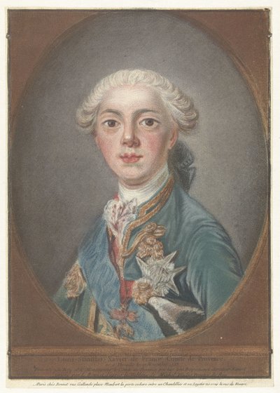 Ritratto di Luigi Stanislao Saverio di Francia da Louis Marin Bonnet