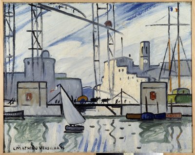 Marsiglia, il ponte del traghetto da Louis Mathieu Verdilhan