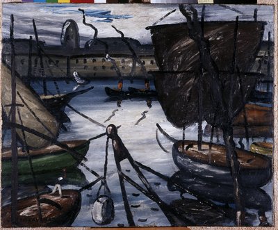 Il vecchio porto (dettaglio) da Louis Mathieu Verdilhan