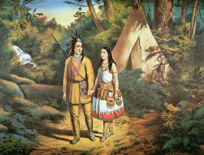 Il matrimonio di Hiawatha da Louis Maurer